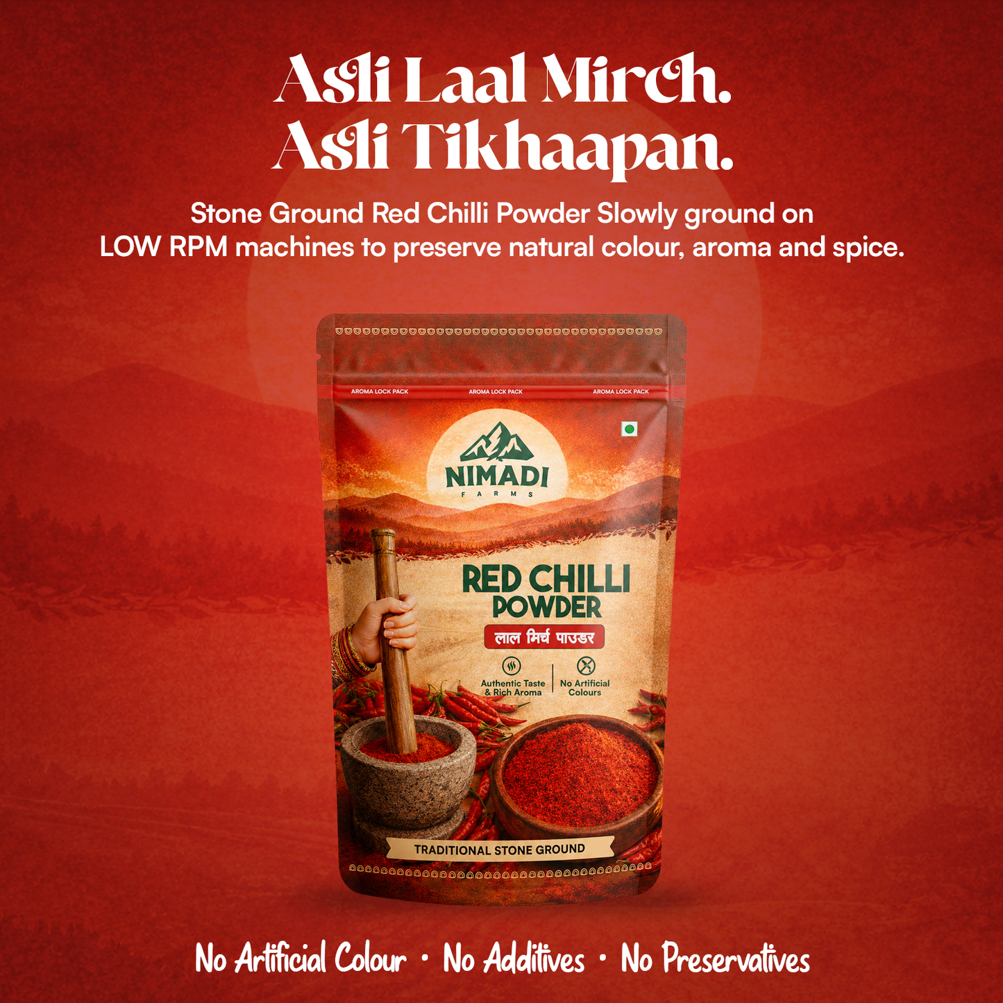 Red Chilli Powder - Stone Crushed (RPM <= 140)