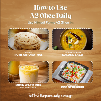 A2 Bilona Churned - Desi Cow Ghee