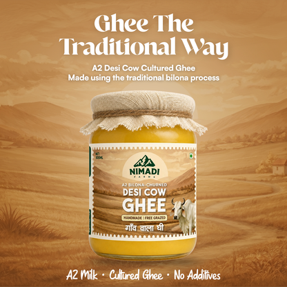A2 Bilona Churned - Desi Cow Ghee