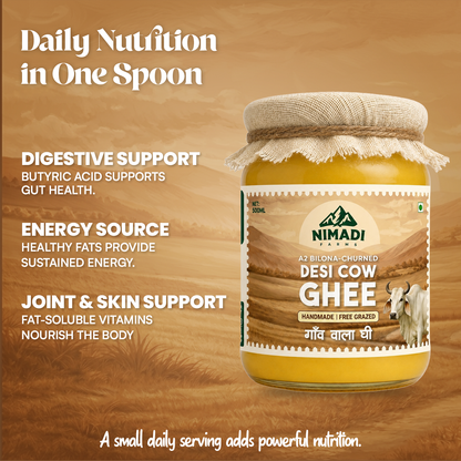 A2 Bilona Churned - Desi Cow Ghee