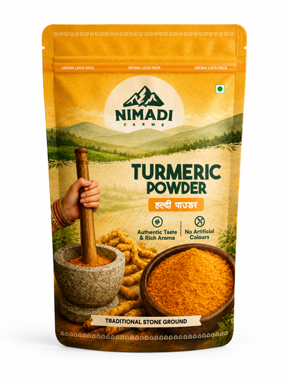 Turmeric Powder - Stone Crushed (RPM <= 140)